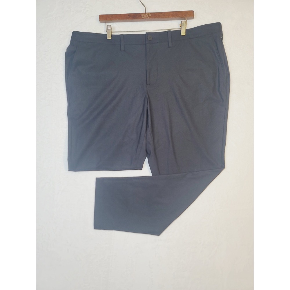FLX Premium Flat-Front Pant Mens Golf Business 46x30 Black 4-Way Stretch NWT